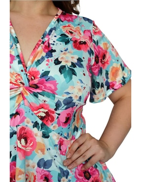 Blusa Roman Fashion manga corta para mujer
