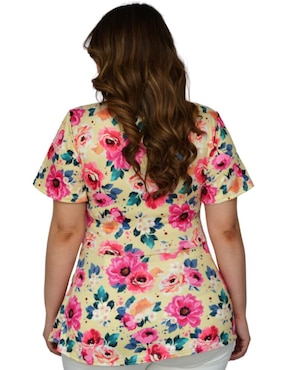 Blusa Roman Fashion manga corta para mujer