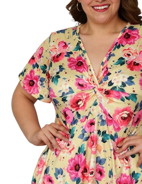 Blusa Roman Fashion manga corta para mujer