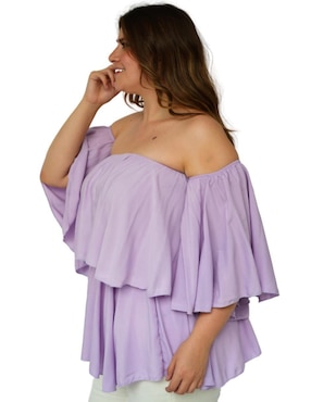 Blusa Roman Fashion manga 3/4 para mujer