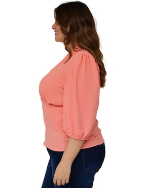 Blusa Roman Fashion manga 3/4 para mujer