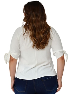 Blusa Roman Fashion manga 3/4 para mujer