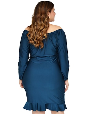 Vestido 3/4 de fiesta Roman Fashion escote bardot