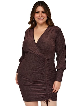 Vestido mini de fiesta Roman Fashion escote medio
