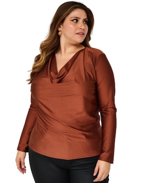 Blusa Roman Fashion manga larga para mujer