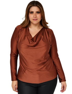 Blusa Roman Fashion manga larga para mujer