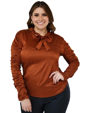 Blusa Roman Fashion manga larga para mujer