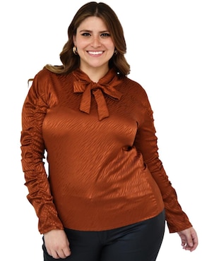 Blusa Roman Fashion manga larga para mujer