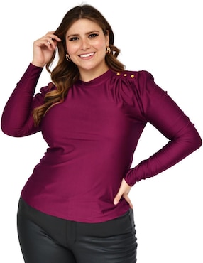 Blusa Roman Fashion manga larga para mujer