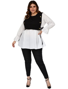Blusa Roman Fashion manga larga para mujer