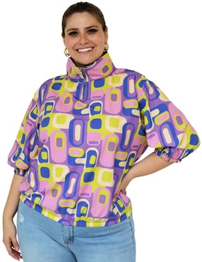 Blusa Roman Fashion manga 3/4 para mujer