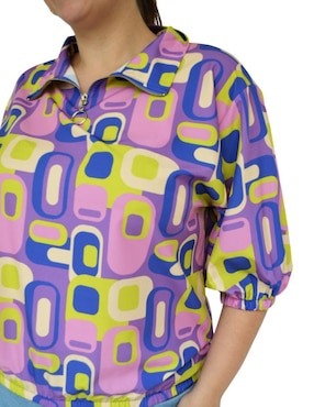 Blusa Roman Fashion manga 3/4 para mujer
