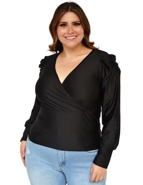 Blusa Roman Fashion manga larga para mujer