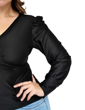Blusa Roman Fashion manga larga para mujer