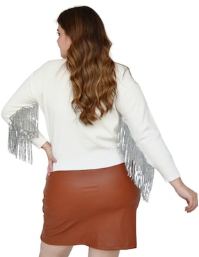 Suéter Roman Fashion cuello redondo para mujer