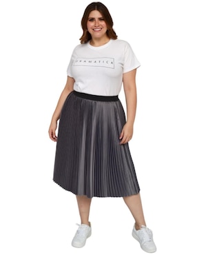 Falda midi Roman Fashion a la cintura