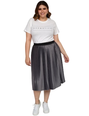Falda midi Roman Fashion a la cintura