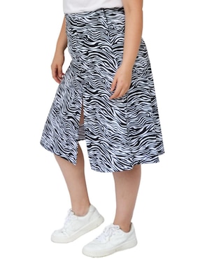 Falda midi Roman Fashion con pretina