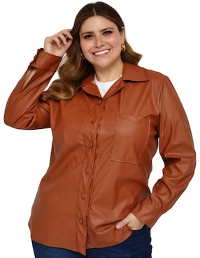 Blusa camisera Roman Fashion manga larga para mujer