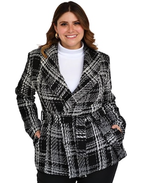 Abrigo Roman Fashion abierto para mujer