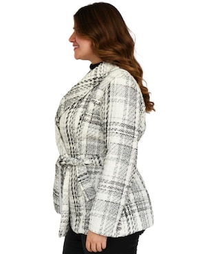 Abrigo Roman Fashion abierto para mujer