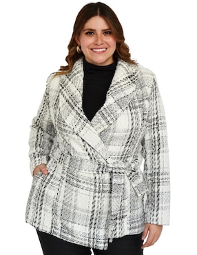 Abrigo Roman Fashion abierto para mujer