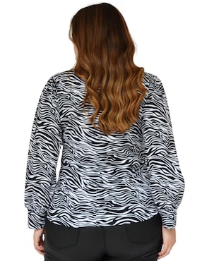 Blusa Roman Fashion manga larga para mujer
