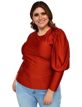 Blusa Roman Fashion manga larga para mujer