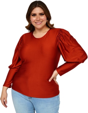 Blusa Roman Fashion manga larga para mujer