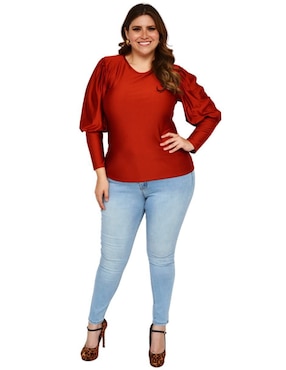 Blusa Roman Fashion manga larga para mujer