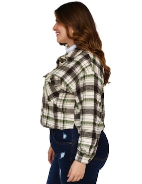 Blusa camisera Roman Fashion manga larga para mujer