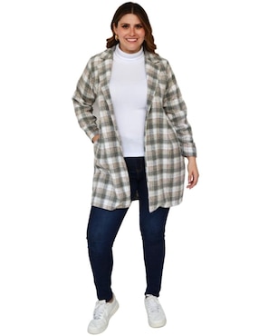 Suéter Roman Fashion cuello camisero para mujer
