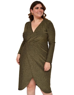 Vestido 3/4 de fiesta Roman Fashion escote V