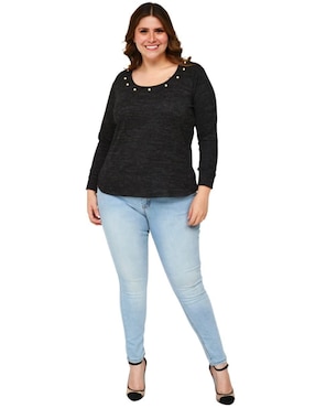 Blusa Roman Fashion manga larga para mujer