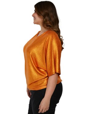 Blusa Roman Fashion manga corta para mujer