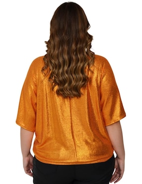 Blusa Roman Fashion manga corta para mujer