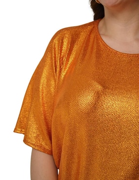Blusa Roman Fashion manga corta para mujer