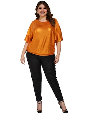 Blusa Roman Fashion manga corta para mujer