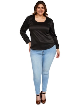 Blusa Roman Fashion manga larga para mujer