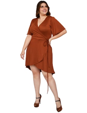 Vestido a la rodilla casual Roman Fashion para mujer