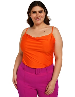 Blusa Roman Fashion sin manga para mujer