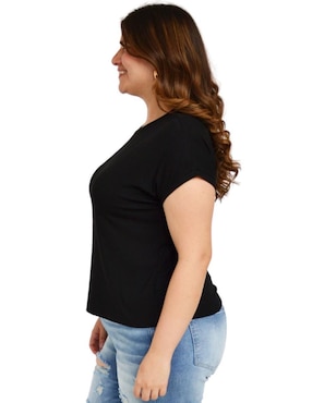 Playera manga corta Balam cuello redondo para mujer