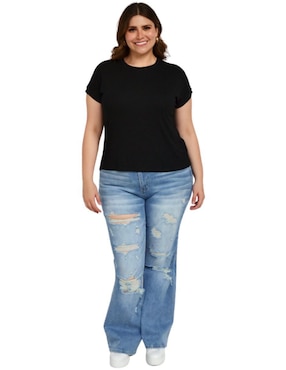 Playera manga corta Balam cuello redondo para mujer