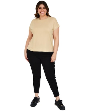 Playera manga corta Balam cuello redondo para mujer