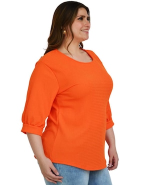 Blusa Roman Fashion manga 3/4 para mujer