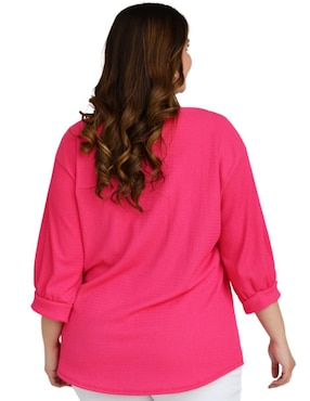 Blusa Roman Fashion manga 3/4 para mujer