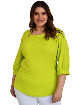 Blusa Roman Fashion manga 3/4 para mujer
