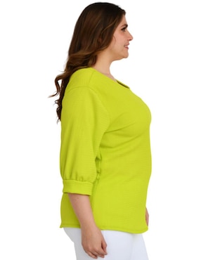 Blusa Roman Fashion manga 3/4 para mujer