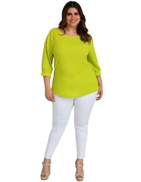 Blusa Roman Fashion manga 3/4 para mujer