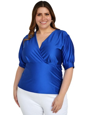 Blusa Roman Fashion manga 3/4 para mujer